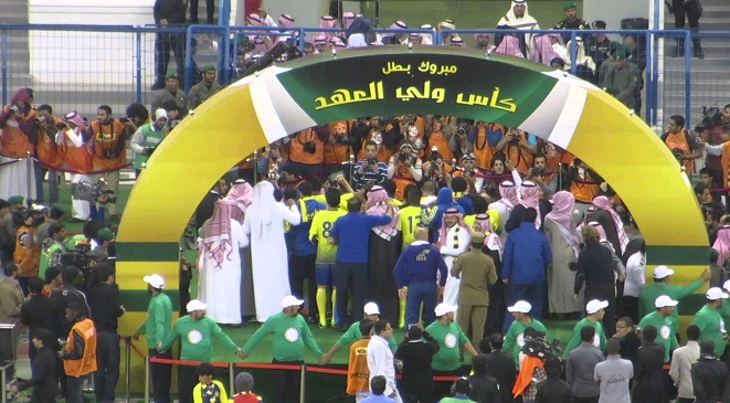 موعد مباراة نهائي كأس ولي العهد السعودي الجمعة 13-2-2015