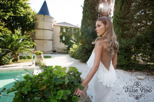 بالصور أحدث خطوط الموضة العالمية في فساتين زفاف 2015