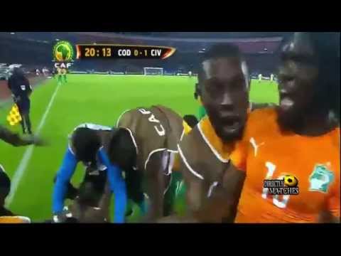 يوتيوب نتيجة ملخص اهداف مباراة كوت ديفوار وجمورية الكونغو اليوم 4-2-2015