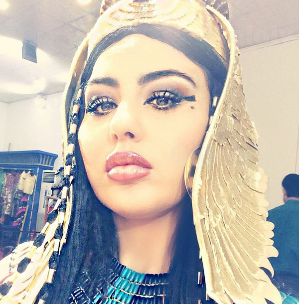 صور الإعلامية العراقية سهير القيسي بلوك الملكة كليوباترا 2015