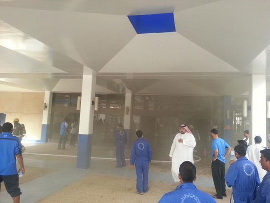 أسباب وتفاصيل حريق نادي الهلال السعودي 2015