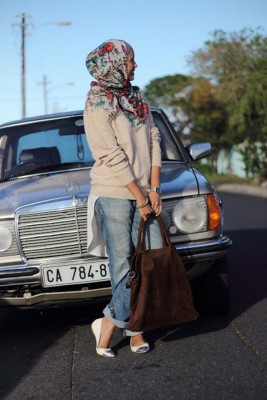 صور السويت شيرت مع الحجاب فى شتاء 2015