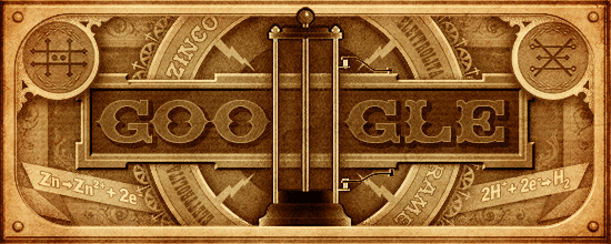 صور شعار جوجل احتفالا بميلاد العالم ألساندرو فولتا 2015