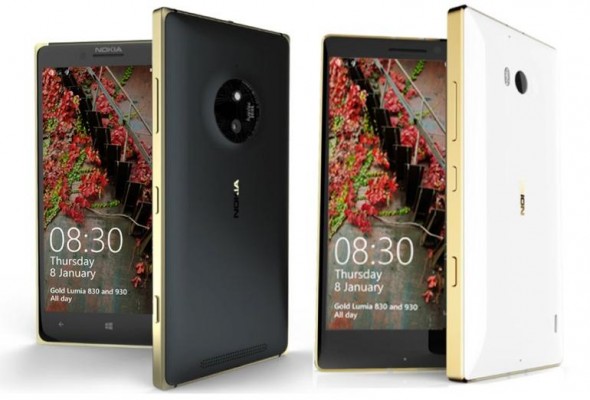صور مواصفات سعر هاتف Lumia 830 و Lumia 930 النسخة الذهبية