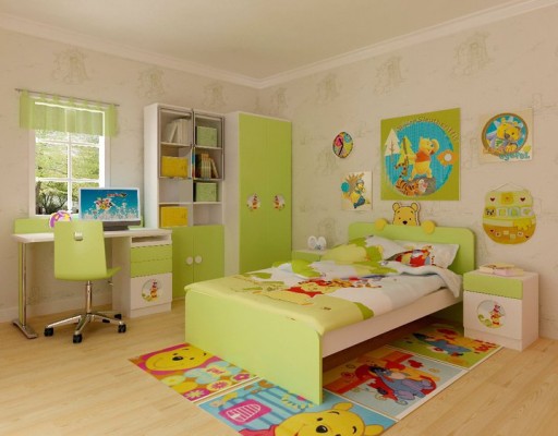 صور أشكال وتصاميم غرف أطفال بألوان الربيع 2016