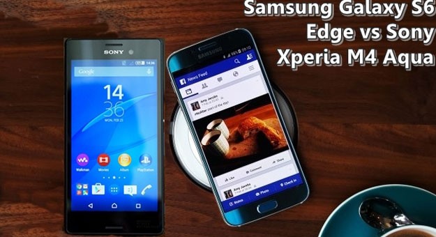 بالصور مقارنة بين هاتف Galaxy S6 و Xperia M4 Aqua