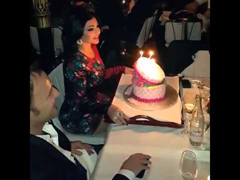 بالفيديو شاهد احتفال هيفاء وهبي بعيد ميلادها 2015