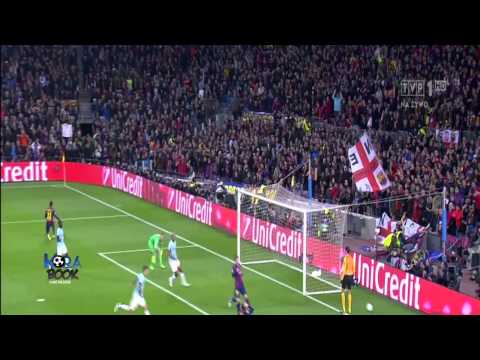 بالفيديو فرصة نيمار الضائعة بالقائم في مباراة مانشستر سيتي اليوم 18-3-2015