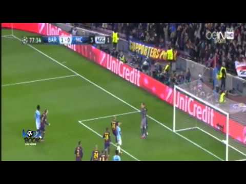 بالفيديو ضربة جزاء مانشستر سيتي الضائعة امام برشلونة اليوم 18-3-2015