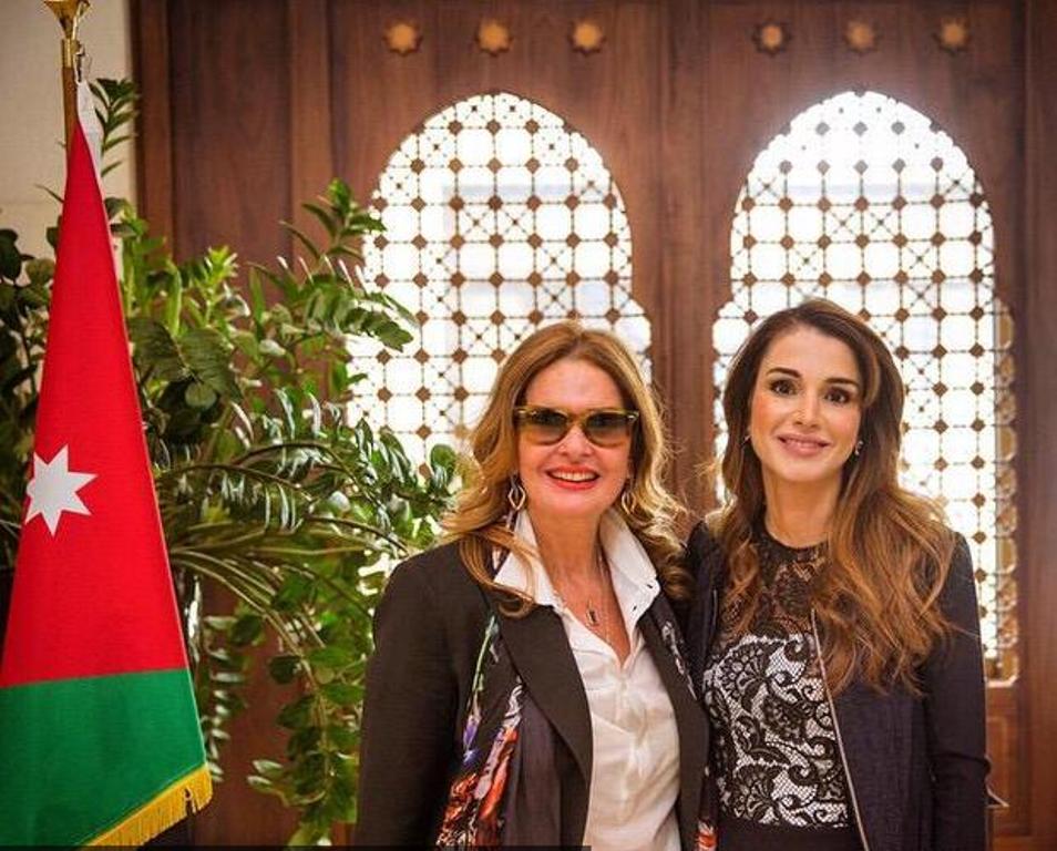 صور الملكة رانيا العبد الله مع الفنانة المصرية يسرا 2015