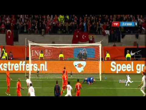 اهداف وملخص مباراة هولندا وتركيا اليوم السبت 28-3-2015 فيديو يوتيوب