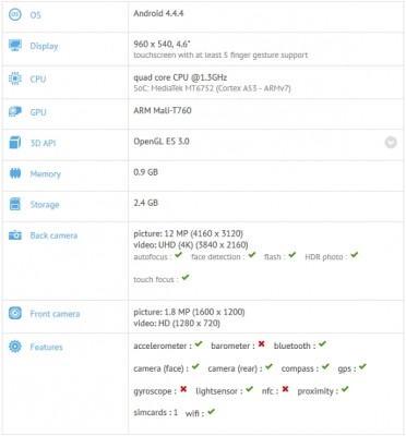 صور مواصفات سعر هاتف Gionee V381 الجديد 2015