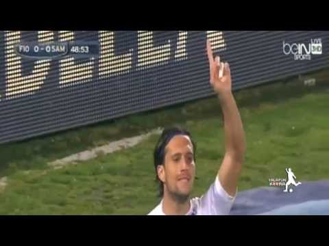 بالفيديو لمسات ومهارات محمد صلاح في مباراة سامبدوريا اليوم السبت 4-4-2015