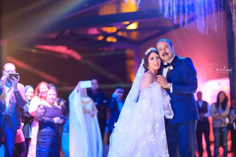 صور حفل زفاف سناء يوسف على المنتج عمرو مكين 2015