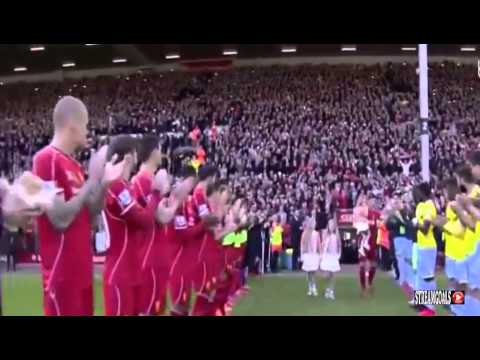 بالفيديو لحظة دخول ستيفن جيرارد الى ملعب مباراة ليفربول وكريستال بالاس 2015