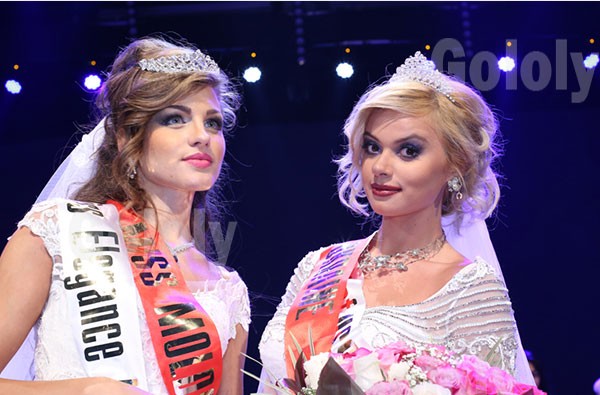 صور دومينيك حوراني في حفل ملكة جمال الإتحاد السوفييتي 2015