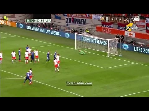 اهداف وملخص مباراة امريكا وهولندا الودية اليوم الجمعة 5-6-2015 فيديو يوتيوب