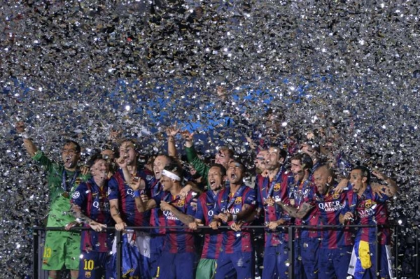 صور تتويج برشلونة بلقب دوري ابطال اوروبا اليوم 6-6-2015 , صور فرحة لاعبي برشلونة بلقب دوري ابطال اوروبا 2015