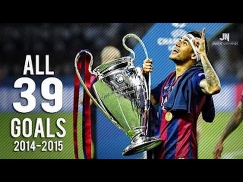 بالفيديو جميع اهداف نيمار مع برشلونة في موسم 2015 hd