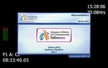 شفرة فيد بطولة ألعاب القوي الأوروبية تحت 23 - تالين 2015 European Athletics Under 23 Championships - Tallinn اليوم الخميس 9/7/2015