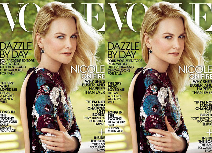 صور نيكول كيدمان على غلاف مجلة Vogue اغسطس 2015