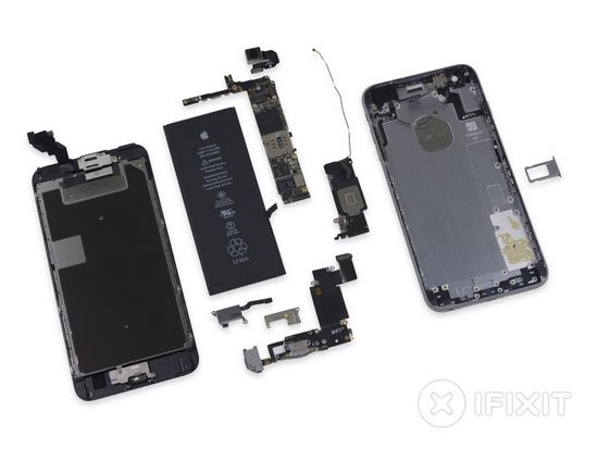بالصور تفكيك هاتف iPhone 6s Plus والكشف عن المكونات الداخلية 2015