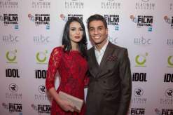 صور محمد عساف وخطيبته لينا قيشاوي في مهرجان تورونتو السينمائي الدولي 2015 tiff
