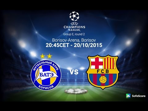 فيديو يوتيوب مشاهدة تسجيل مباراة برشلونة وباتي بوريسوف اليوم الثلاثاء 20-10-2015
