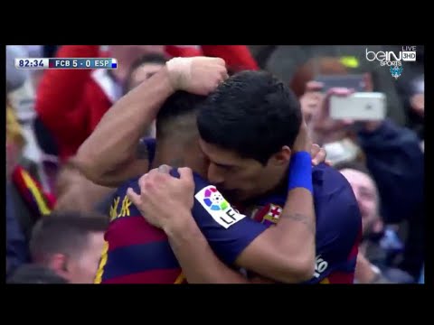 فيديو يوتيوب اهداف مباراة برشلونة واسبانيول اليوم الاحد 8-5-2016 جودة عالية hd