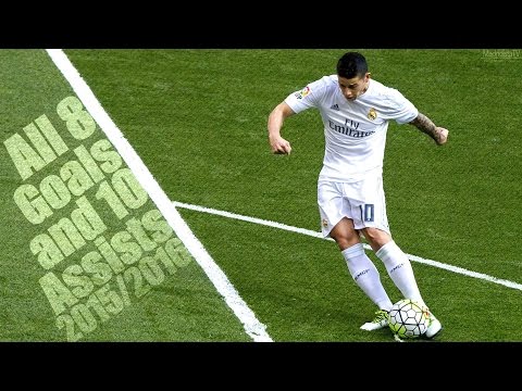 بالفيديو جميع اهداف خاميس رودريغيز الـ8 في موسم 2016
