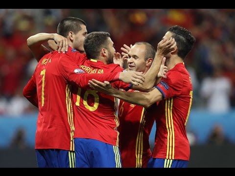 فيديو يوتيوب اهداف مباراة اسبانيا وتركيا اليوم الجمعة 17-6-2016 جودة عالية hd - يورو 2016
