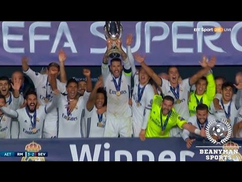 فيديو يوتيوب تتويج ريال مدريد بكاس السوبر الاوروبي 2016