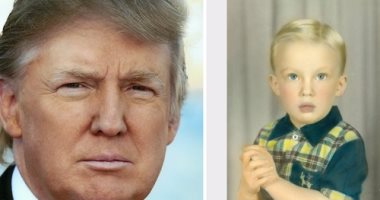صور دونالد ترامب وهو طفل صغير 2016