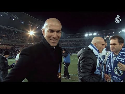 بالفيديو قناة ريال مدريد تحتفل بوصول زيدان للمباراة رقم 100 كمدرب