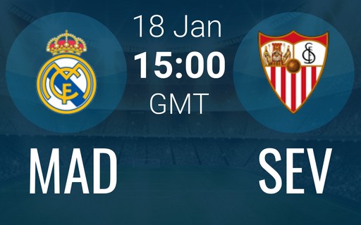 شاهد مباراة ريال مدريد واشبيلية اليوم 18-1-2020 مجانا