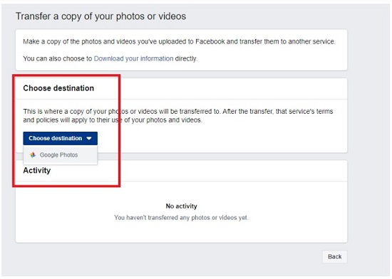 تعرف على طريقة نسخ الصور والفيديوهات من فيس بوك الى جوجل صور