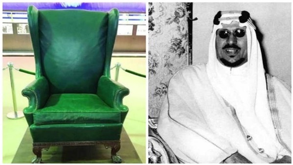 صور كرسي الملك سعود من صناعة أرامكو يشعل مواقع التواصل