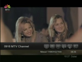 جديد القمر Nilesat 101/102/201 @ 7° West قناة MTV Channel
