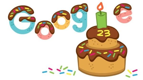 جوجل يحتفل بعيد ميلاده الـ23