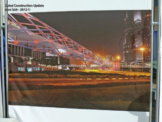 بالصور افتتاح جسر محطة مترو دبي مول في برج خليفة 2013 - صور جسر محطة مترو دبي مول في برج خليفة 2013