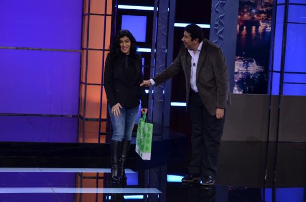 بالصور جومانة مراد ضيفة هاني رمزي في العام الجديد 2013 - صور جومانة مراد في برنامج الليلة مع هاني 2013