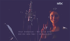 صور متحركة لنور عرقسوسي في اغنية تألقي برنامج ذا فويس احلى صوت