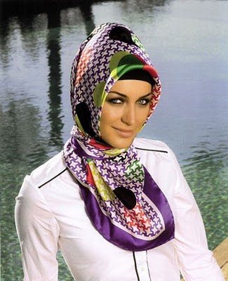 بالصور لفات الحجاب التركى ،لفات طرح تركى مميزة
