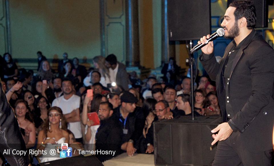 صور تامر حسني حفل راس السنة 2013 - Tamer hosny new year eve concert 2013