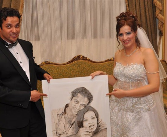 صور حفل زفاف مونيا على إياد الدجوي 2012 - صور زفاف مونيا 2012