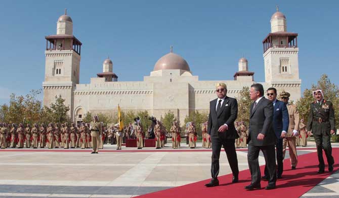صور لقاء الملك بالعاهل المغربي 2012 - بالصور لقاء الملك بالعاهل المغربي 2012