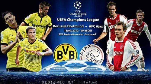 مشاهدة مباراة أياكس أمستردام وبوروسيا دورتموند الاربعاء 21/11/2012 بث مباشر