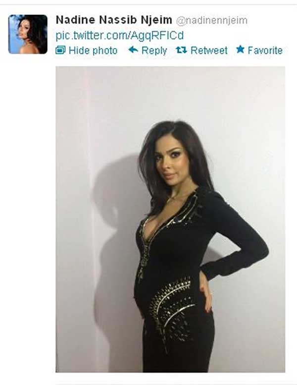 بالصور علامات الحمل تظهر على نادين نجيم - شاهد صورة نادين نجيم وهي حامل