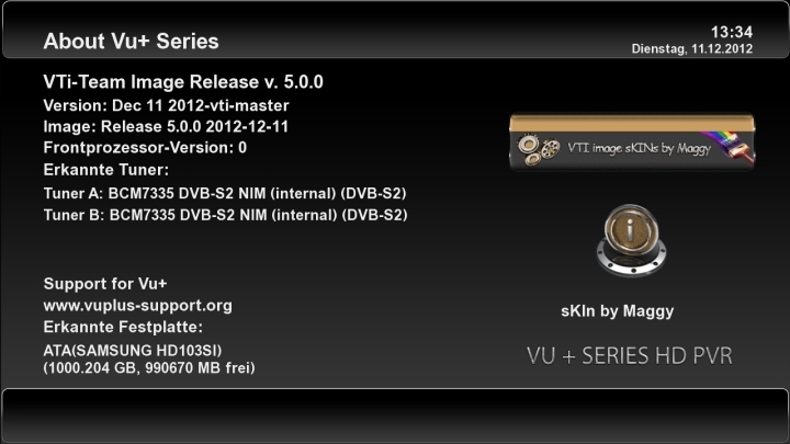 VTi "Vu+ Team Image" - v. 5.0.0 VU+ Duo