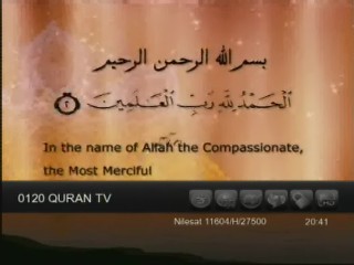 جديد القمر Nilesat 101/102/201 @ 7° West - قناة Quran TV- قرآن كريم